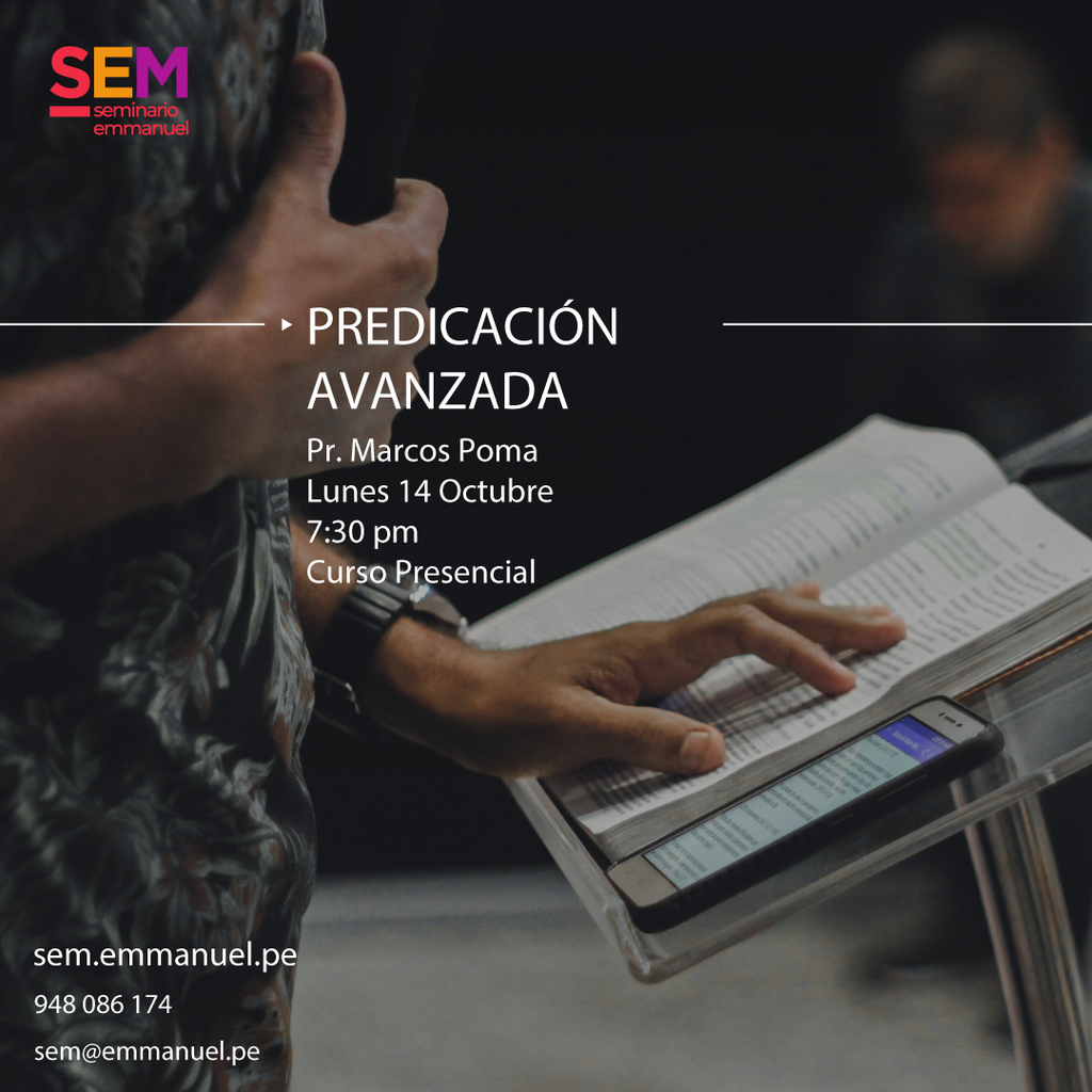 SEM: PREDICACIÓN AVANZADA - PRESENCIAL