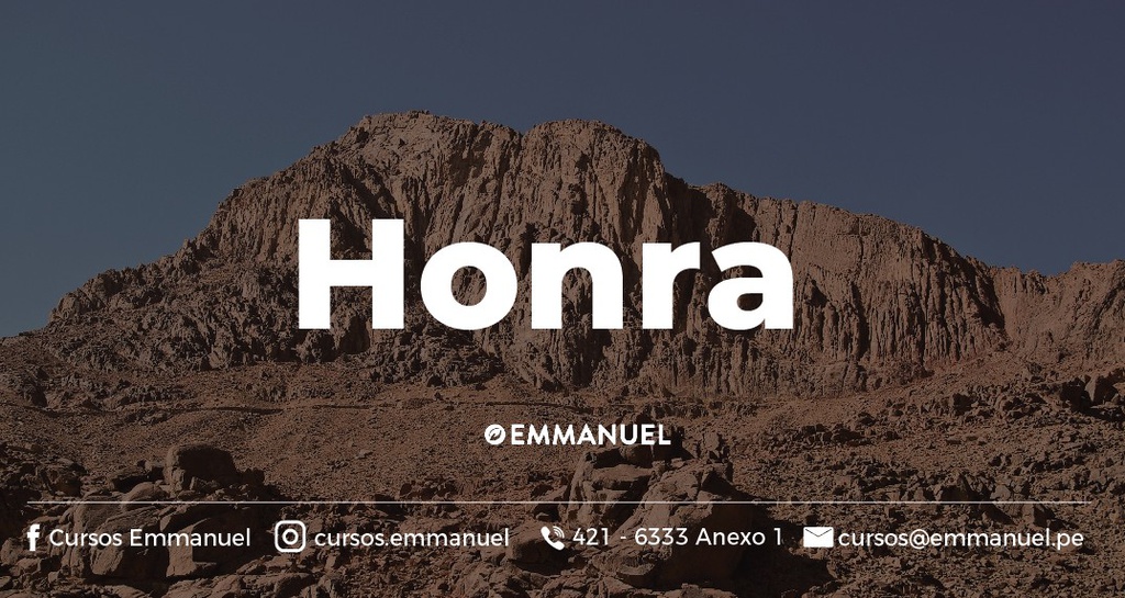 CURSO: HONRA