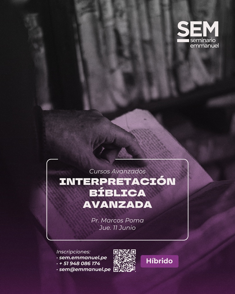 SEM: INTERPRETACIÓN BÍBLICA AVANZADA