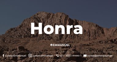 CURSO HONRA:  Jueves 19.06.25 - 7:30pm - Presencial