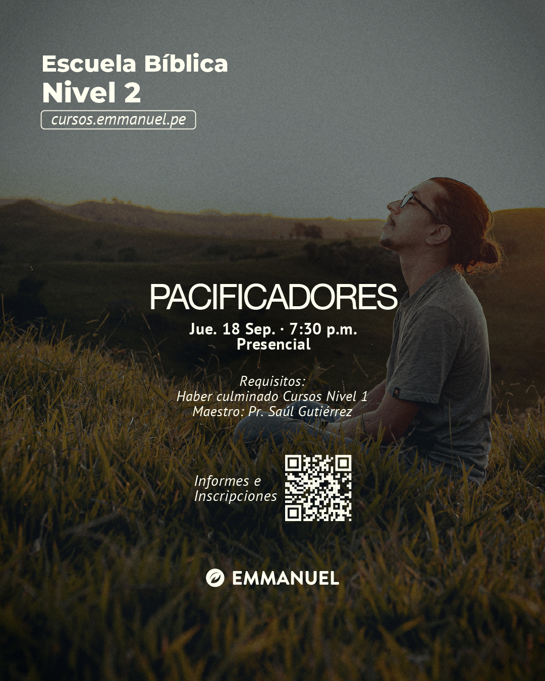 CURSO PACIFICADORES:  Jueves 18.09.25 - 7:30pm - Presencial