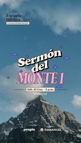 SERMON DEL MONTE I - 10.01.26 - 3:00 PM - PEOPLE