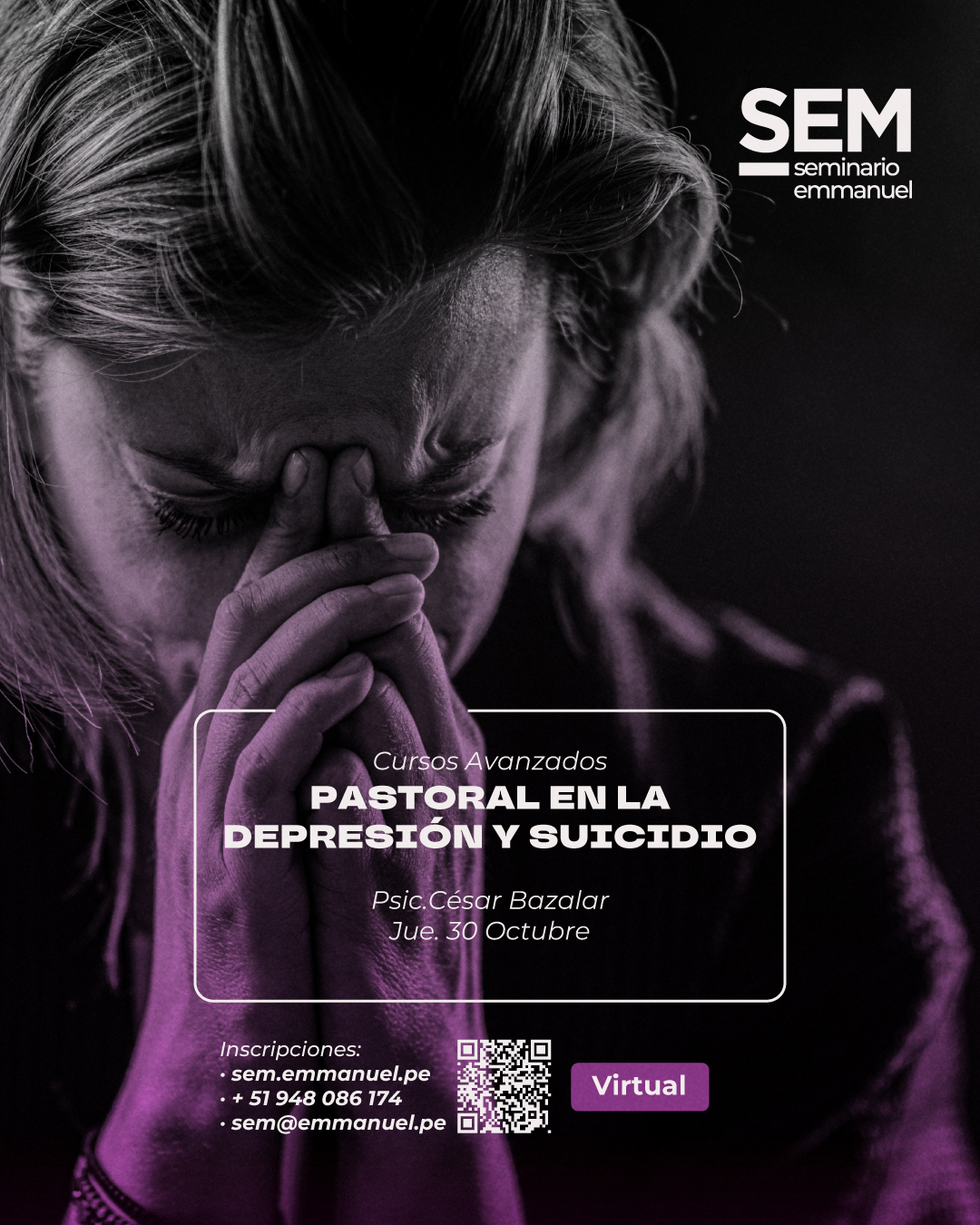 SEM: PASTORAL EN LA DEPRESIÓN Y SUICIDIO