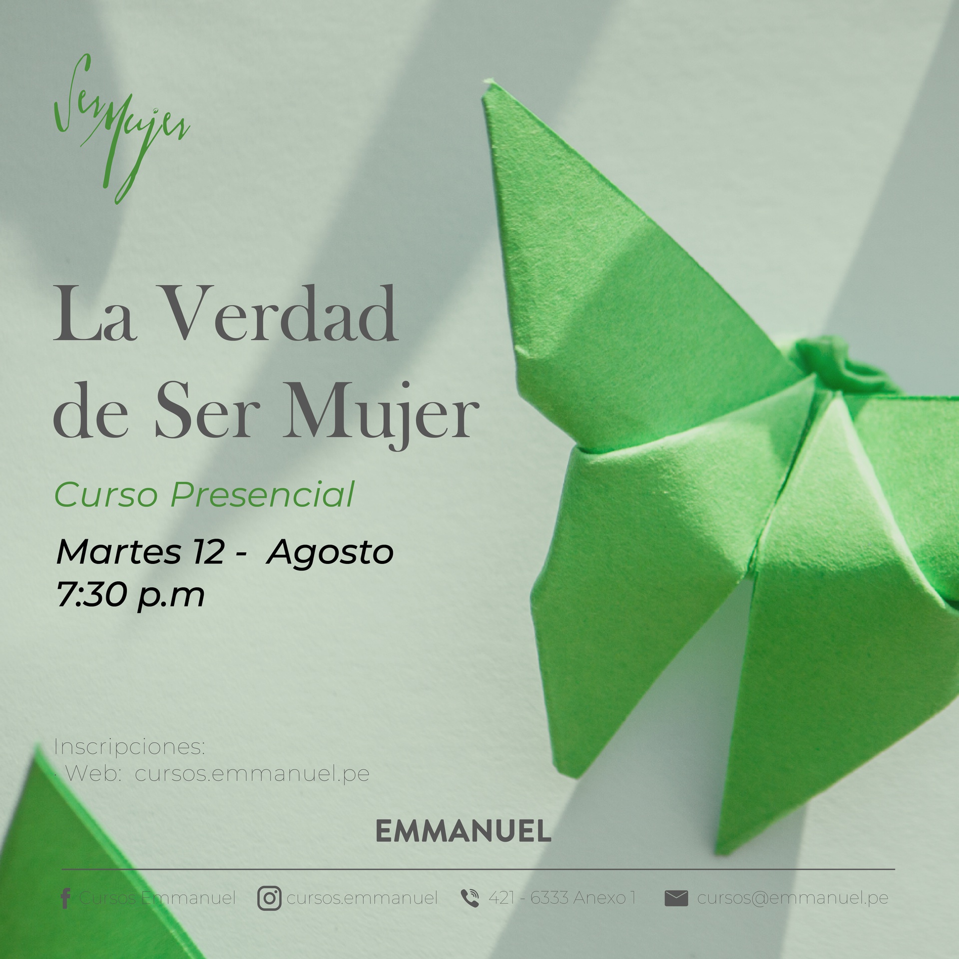 LA VERDAD DE SER MUJER / PRESENCIAL - 12/08/2025