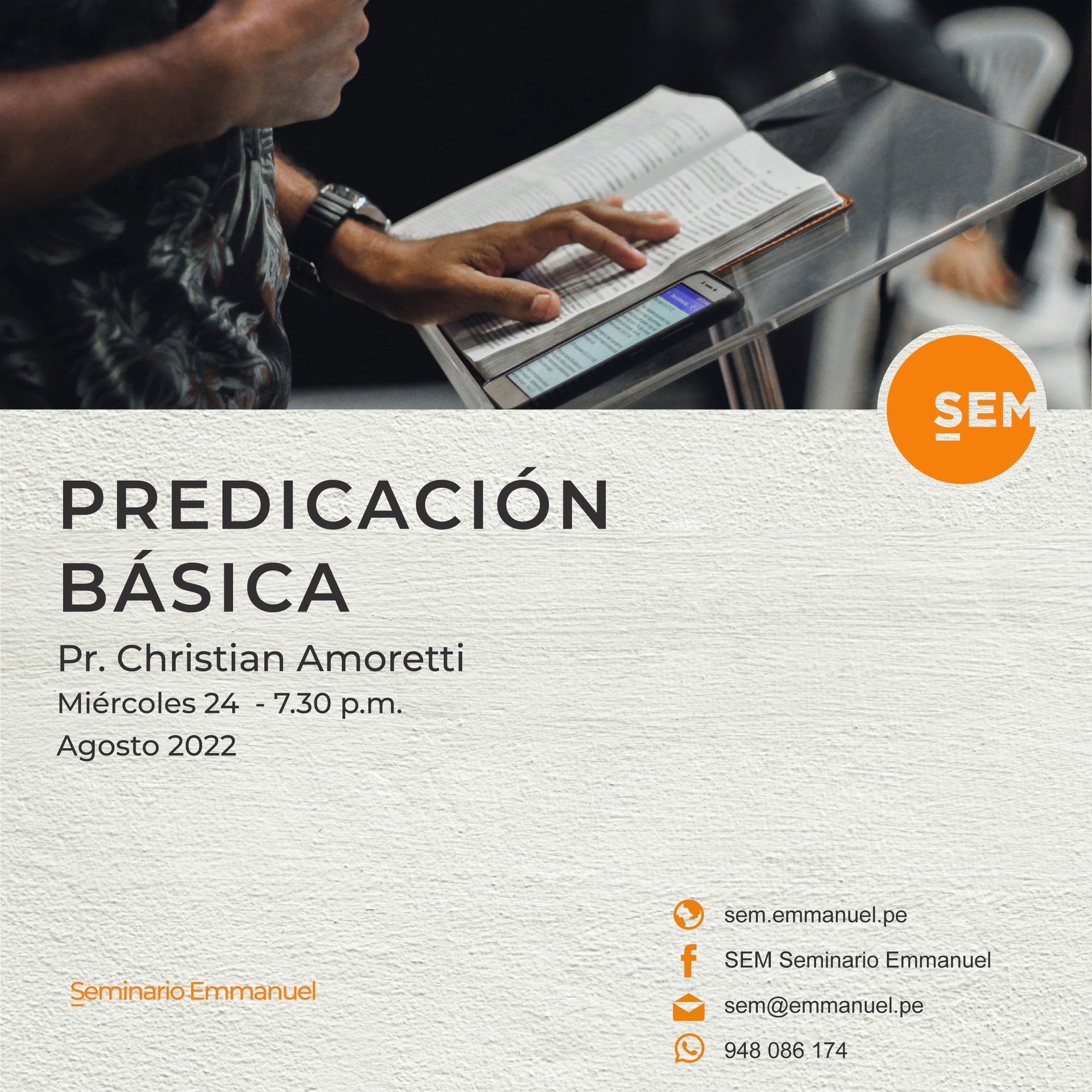 PREDICACIÓN BÁSICA- PRESENCIAL