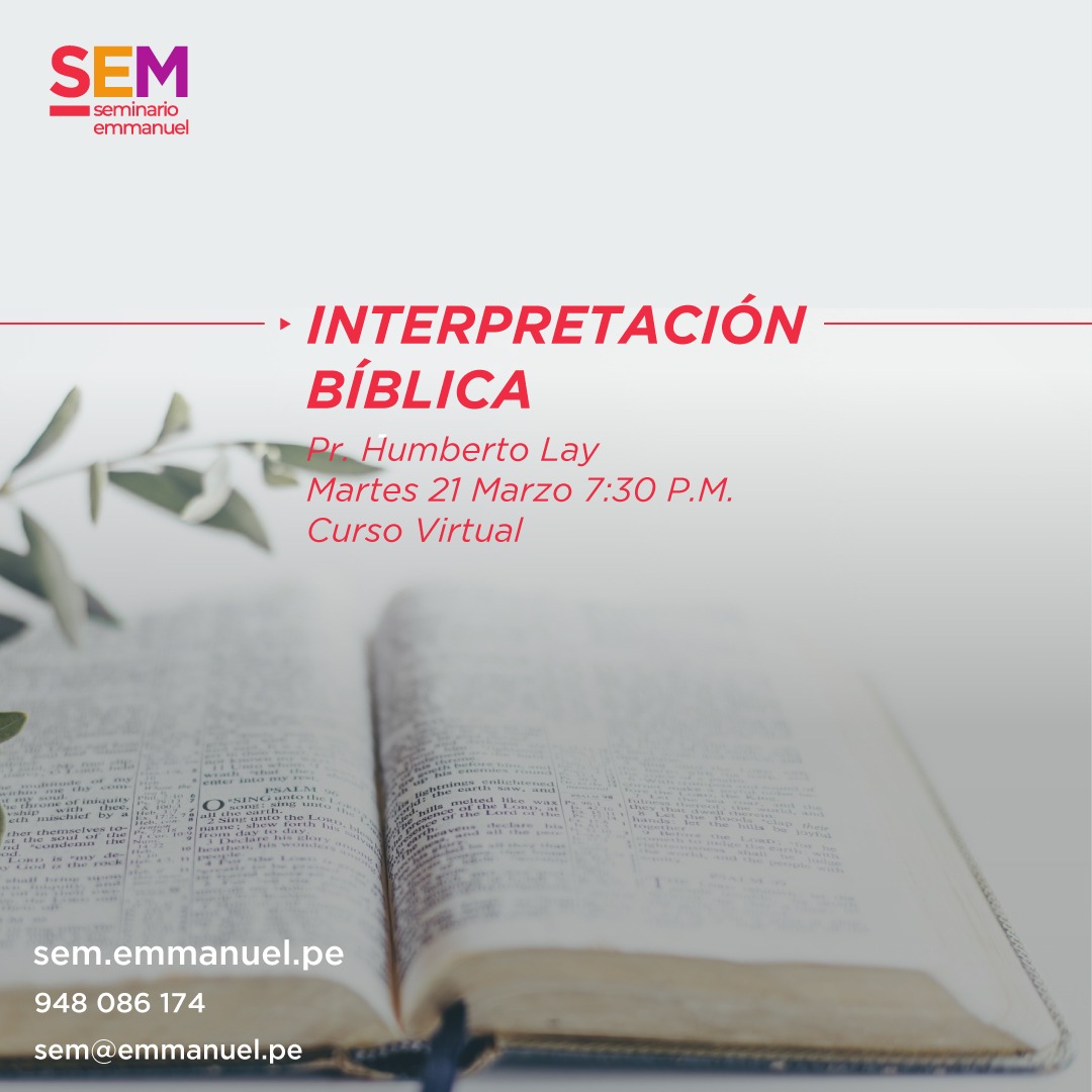 SEM: INTERPRETACIÓN BÍBLICA